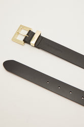 Timeless Leather Belt Black/ Gold